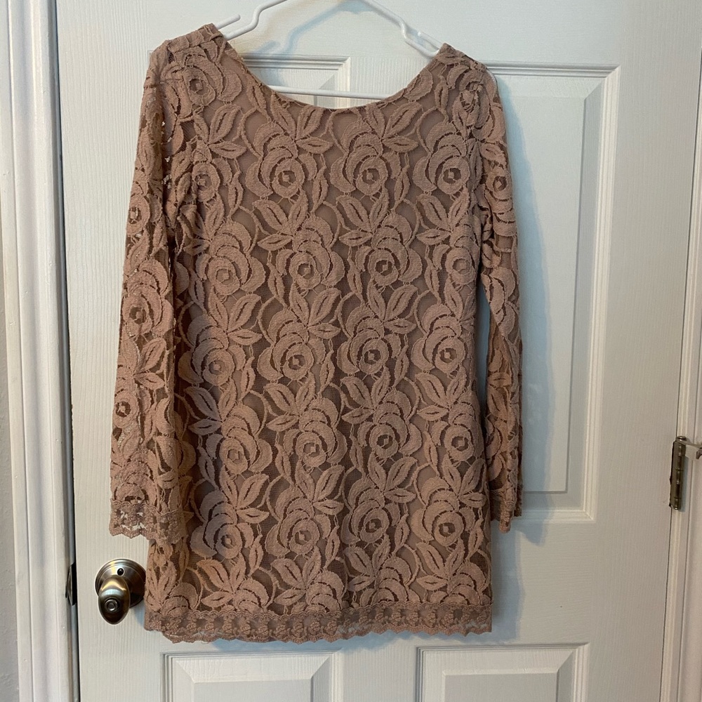 Cream lace dress